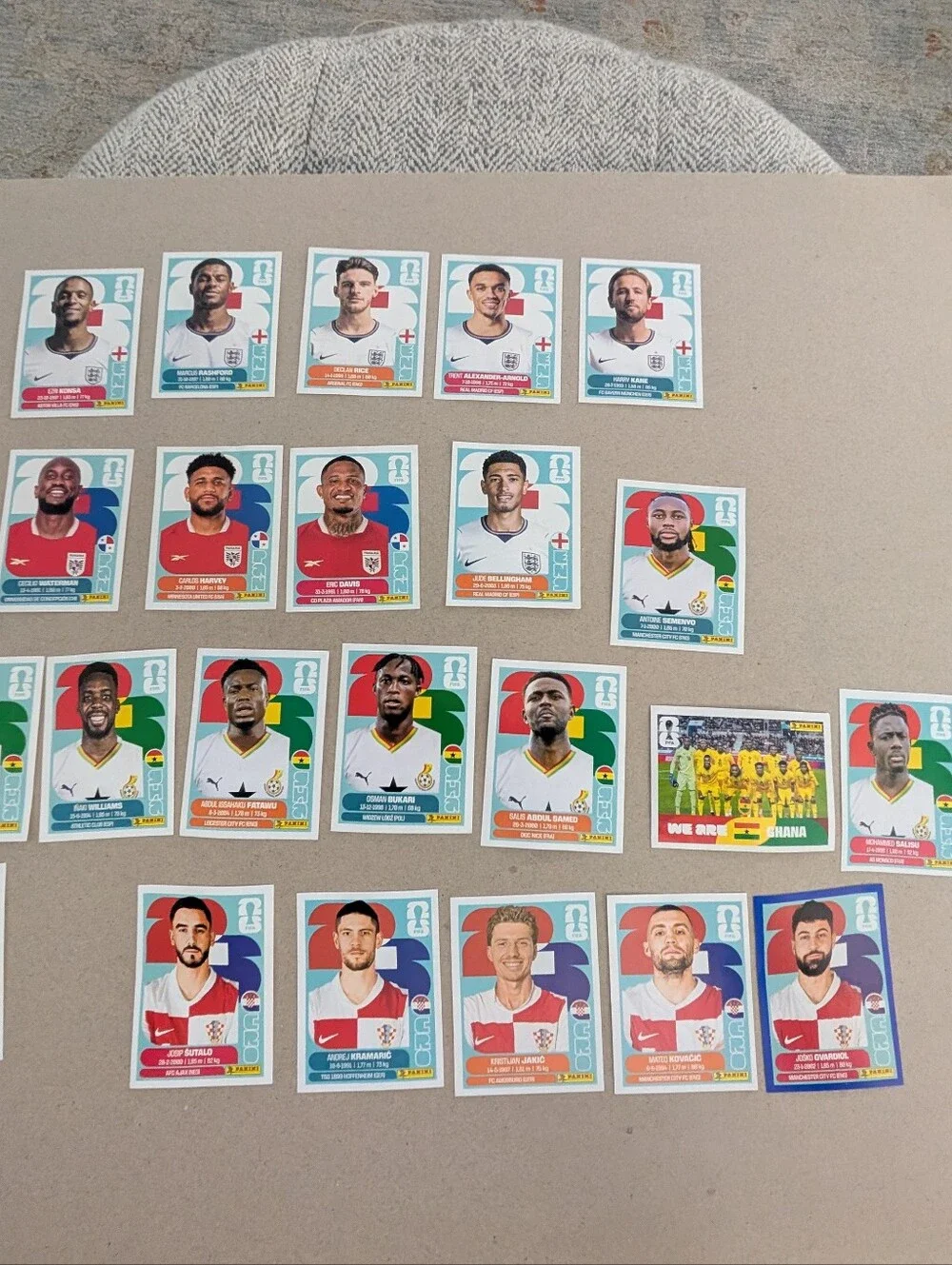 Panini World Cup Soccer 2026 Sticker Lot Group L-26- Ent, Cro, Gha, Pan - Picture 5 of 5
